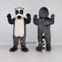 Custom Gray and White Ring Tailed Lemur Mascot Costume Adult Full Body Suit for Wildlife Events