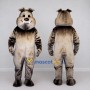 Custom Brown and Tan Bulldog Mascot Costume Adult Full Body Suit for School Events