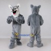 Custom Gray and White Wolf Mascot Costume Adult Full Body Suit for School Events Custom Gray and White Wolf Mascot Costume Adult Full Body Suit for School Events