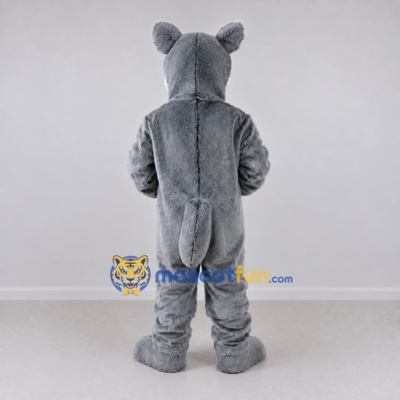 Custom Gray and White Wolf Mascot Costume Adult Full Body Suit for School Events Custom Gray and White Wolf Mascot Costume Adult Full Body Suit for School Events