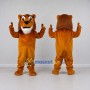 Custom Orange and Brown Lion Mascot Costume Adult Full Body Suit for School Events