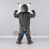 Custom Gray and White Lynx Mascot Costume Adult Full Body Suit for Sports Events Custom Gray and White Lynx Mascot Costume Adult Full Body Suit for Sports Events