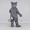 Custom Gray and White Cat Mascot Costume Adult Full Body Suit for School Events Custom Gray and White Cat Mascot Costume Adult Full Body Suit for School Events