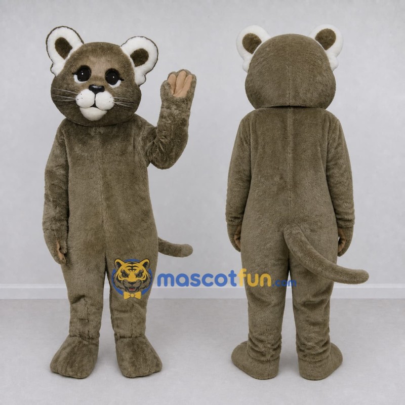 Custom Gray Brown and White Mouse Mascot Costume Adult Full Body Suit for School Events Custom Gray Brown and White Mouse Mascot Costume Adult Full Body Suit for School Events