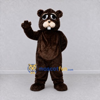 Custom Dark Brown Beaver Mascot Costume Adult Full Body Suit for Wildlife Events Custom Dark Brown Beaver Mascot Costume Adult Full Body Suit for Wildlife Events