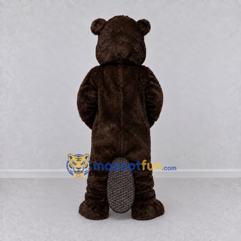 Custom Dark Brown Beaver Mascot Costume Adult Full Body Suit for Wildlife Events