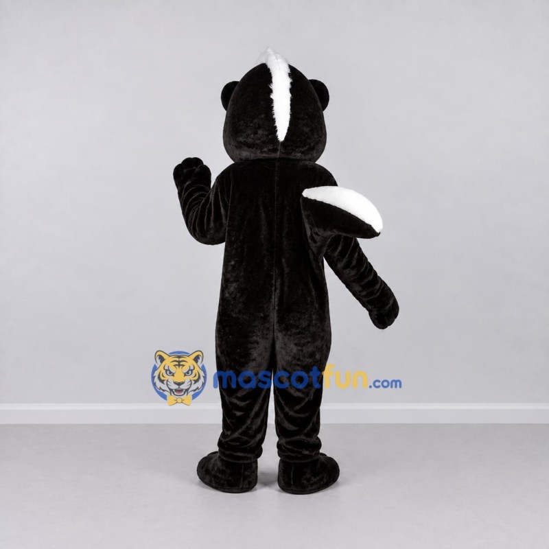 Custom Black and White Skunk Mascot Costume Adult Full Body Suit for Wildlife Events Custom Black and White Skunk Mascot Costume Adult Full Body Suit for Wildlife Events