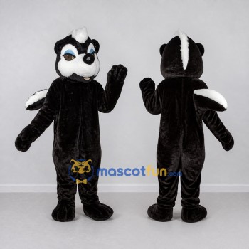 Custom Black and White Skunk Mascot Costume Adult Full Body Suit for Wildlife Events