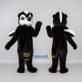Custom Black and White Skunk Mascot Costume Adult Full Body Suit for Wildlife Events