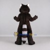 Custom Dark Brown and White Raccoon Mascot Costume Adult Full Body Suit for Wildlife Events