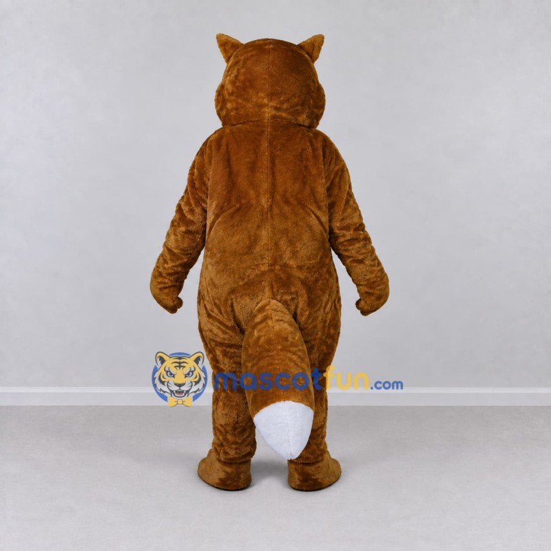 Custom Orange Brown and White Fox Mascot Costume Adult Full Body Suit for School Events Custom Orange Brown and White Fox Mascot Costume Adult Full Body Suit for School Events