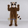 Custom Brown and White Raccoon Mascot Costume Adult Full Body Suit for School Events Custom Brown and White Raccoon Mascot Costume Adult Full Body Suit for School Events