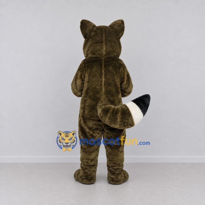 Custom Olive Brown and White Raccoon Mascot Costume Adult Full Body Suit for Wildlife Events Custom Olive Brown and White Raccoon Mascot Costume Adult Full Body Suit for Wildlife Events
