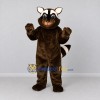 Custom Dark Brown and White Raccoon Mascot Costume Adult Full Body Suit for Wildlife Events