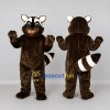 Custom Dark Brown and White Raccoon Mascot Costume Adult Full Body Suit for Wildlife Events