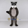 Custom Dark Gray and White Raccoon Mascot Costume Adult Full Body Suit for School Events Custom Dark Gray and White Raccoon Mascot Costume Adult Full Body Suit for School Events
