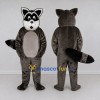 Custom Dark Gray and White Raccoon Mascot Costume Adult Full Body Suit for School Events Custom Dark Gray and White Raccoon Mascot Costume Adult Full Body Suit for School Events