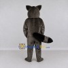 Custom Dark Gray and White Raccoon Mascot Costume Adult Full Body Suit for School Events Custom Dark Gray and White Raccoon Mascot Costume Adult Full Body Suit for School Events