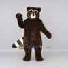 Custom Dark Brown and White Raccoon Mascot Costume Adult Full Body Suit for Wildlife Events