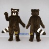 Custom Dark Brown and White Raccoon Mascot Costume Adult Full Body Suit for Wildlife Events