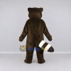 Custom Dark Brown and White Raccoon Mascot Costume Adult Full Body Suit for Wildlife Events