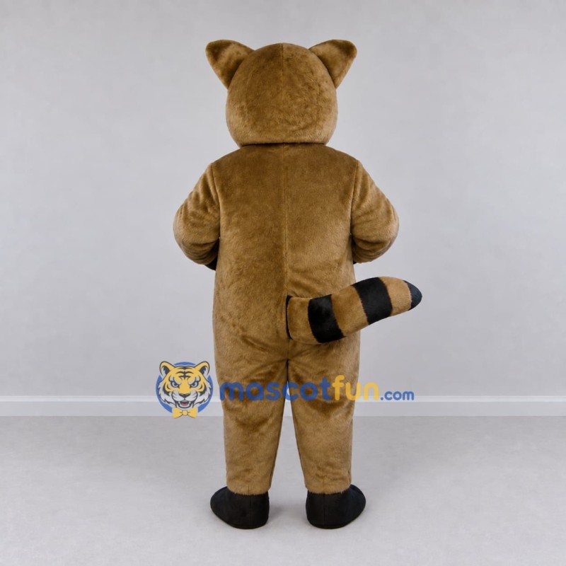Custom Tan and White Raccoon Mascot Costume Adult Full Body Suit for Wildlife Events