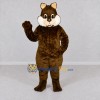 Custom Brown and White Rodent Character Mascot Costume Adult Full Body Suit for School Events Custom Brown and White Rodent Character Mascot Costume Adult Full Body Suit for School Events