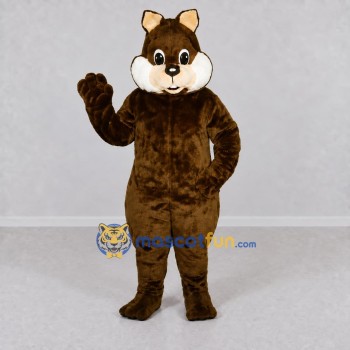 Custom Brown and White Rodent Character Mascot Costume Adult Full Body Suit for School Events