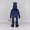 Custom Navy Blue and Cream Zebra Mascot Costume Adult Full Body Suit for School Events Custom Navy Blue and Cream Zebra Mascot Costume Adult Full Body Suit for School Events