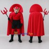 Custom Red and Black Devil Mascot Costume Adult Full Body Suit for Halloween Events Custom Red and Black Devil Mascot Costume Adult Full Body Suit for Halloween Events