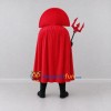 Custom Red and Black Devil Mascot Costume Adult Full Body Suit for Halloween Events Custom Red and Black Devil Mascot Costume Adult Full Body Suit for Halloween Events
