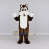 Custom Brown and White Chipmunk Mascot Costume Adult Full Body Suit for School Events Custom Brown and White Chipmunk Mascot Costume Adult Full Body Suit for School Events