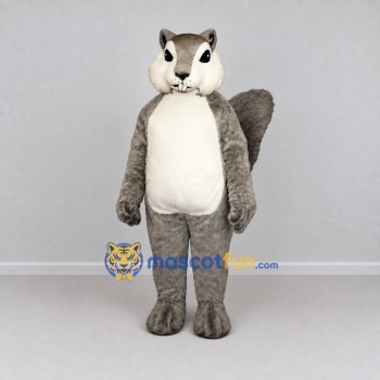 Custom Gray and White Squirrel Mascot Costume Adult Full Body Suit for Wildlife Events
