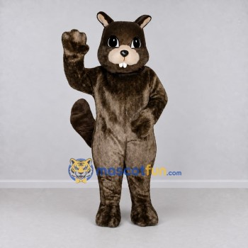 Custom Brown Beaver Mascot Costume Adult Full Body Suit for Wildlife Events Custom Brown Beaver Mascot Costume Adult Full Body Suit for Wildlife Events