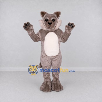 Custom Gray Brown and White Cat Mascot Costume Adult Full Body Suit for School Events Custom Gray Brown and White Cat Mascot Costume Adult Full Body Suit for School Events