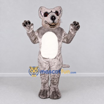 Custom Gray and White Scary Rat Mascot Costume Adult Full Body Suit for Halloween Events Custom Gray and White Scary Rat Mascot Costume Adult Full Body Suit for Halloween Events