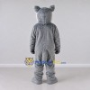 Custom Gray and White Wolf Mascot Costume Adult Full Body Suit for School Events Custom Gray and White Wolf Mascot Costume Adult Full Body Suit for School Events
