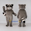Custom Gray and White Raccoon Mascot Costume Adult Full Body Suit for School Events Custom Gray and White Raccoon Mascot Costume Adult Full Body Suit for School Events