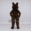 Custom Brown and White Rabbit Mascot Costume Adult Full Body Suit for Easter Events Custom Brown and White Rabbit Mascot Costume Adult Full Body Suit for Easter Events