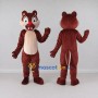 Custom Reddish Brown and Cream Squirrel Character Mascot Costume Adult Full Body Suit for School Events