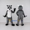 Custom Gray and White Raccoon Mascot Costume Adult Full Body Suit for School Events Custom Gray and White Raccoon Mascot Costume Adult Full Body Suit for School Events
