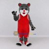 Custom Gray and Red Bear in Basketball Uniform Mascot Costume Adult Full Body Suit for Sports Events Custom Gray and Red Bear in Basketball Uniform Mascot Costume Adult Full Body Suit for Sports Events