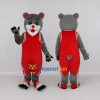 Custom Gray and Red Bear in Basketball Uniform Mascot Costume Adult Full Body Suit for Sports Events Custom Gray and Red Bear in Basketball Uniform Mascot Costume Adult Full Body Suit for Sports Events