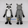 Custom Gray and White Raccoon Mascot Costume Adult Full Body Suit for School Events Custom Gray and White Raccoon Mascot Costume Adult Full Body Suit for School Events