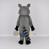Custom Gray and White Raccoon Mascot Costume Adult Full Body Suit for School Events Custom Gray and White Raccoon Mascot Costume Adult Full Body Suit for School Events