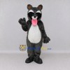 Custom Dark Gray and White Raccoon Mascot Costume Adult Full Body Suit for School Events Custom Dark Gray and White Raccoon Mascot Costume Adult Full Body Suit for School Events
