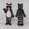 Custom Dark Gray and White Raccoon Mascot Costume Adult Full Body Suit for School Events Custom Dark Gray and White Raccoon Mascot Costume Adult Full Body Suit for School Events
