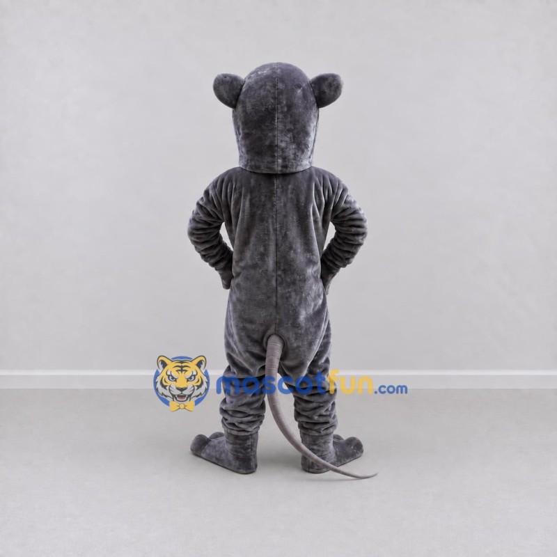 Custom Dark Gray Rat Mascot Costume Adult Full Body Suit for Halloween Events