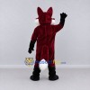 Custom Burgundy and White Fox Mascot Costume Adult Full Body Suit for School Events Custom Burgundy and White Fox Mascot Costume Adult Full Body Suit for School Events