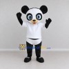 Custom Black and White Panda in Sportswear Mascot Costume Adult Full Body Suit for Sports Events Custom Black and White Panda in Sportswear Mascot Costume Adult Full Body Suit for Sports Events